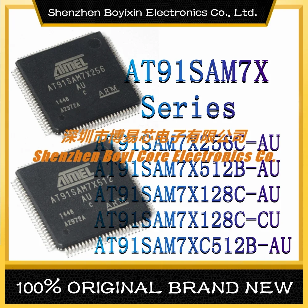 AT91SAM7X256C-AU AT91SAM7X512B-AU AT91SAM7X128C-AU AT91SAM7X128C-CU AT91SAM7XC512B-AU Microcontroller (MCU/MPU/SOC) IC Chip at91sam7x256c au at91sam7xc512b au at91sam7x128 au at91sam7x128c au at91sam7xc256b au at91sam7xc256 au at91sam7xc128 au mcu chip