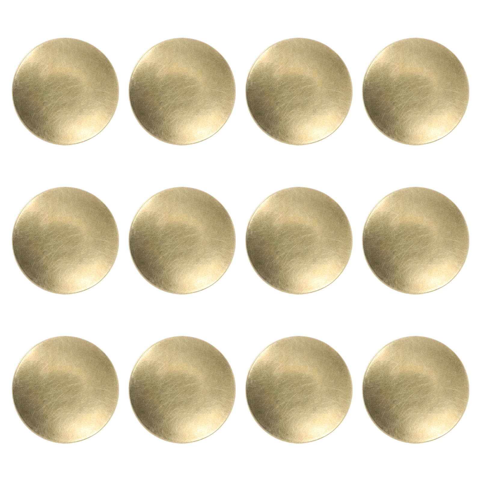 

12 Pcs Brass Drawer Handles Cabinet Door Round Knob Small Knobs Kitchen Cabinets Hollow Simple Zinc Alloy Black