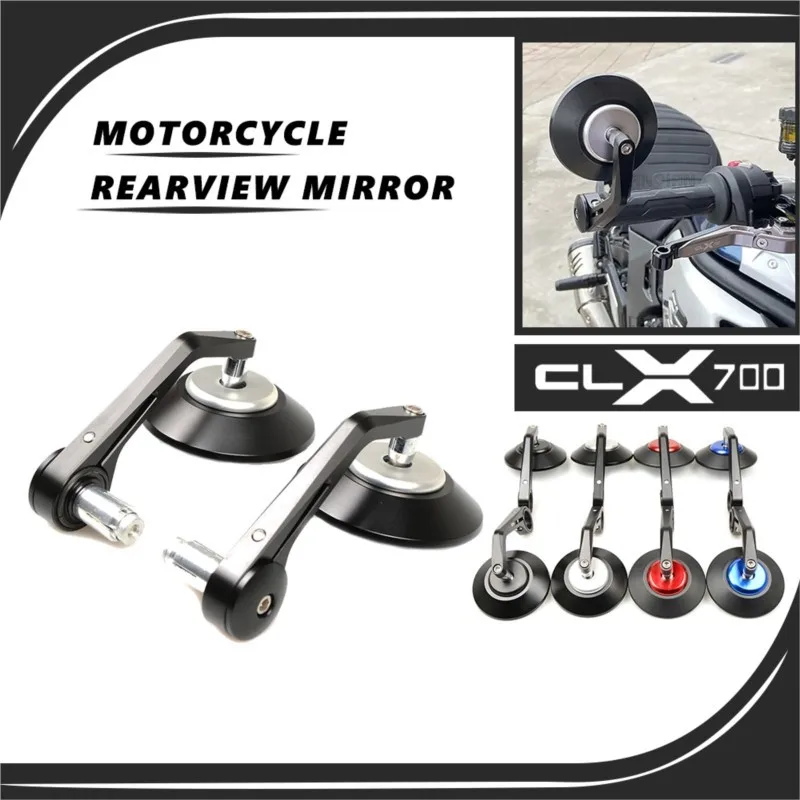 

CLX700 Motorcycle For CFMOTO 700 CLX CF700 Retro Handlebar Rearview Mirror Angle Folding Reversing Handle Bar Ends Side Mirrors
