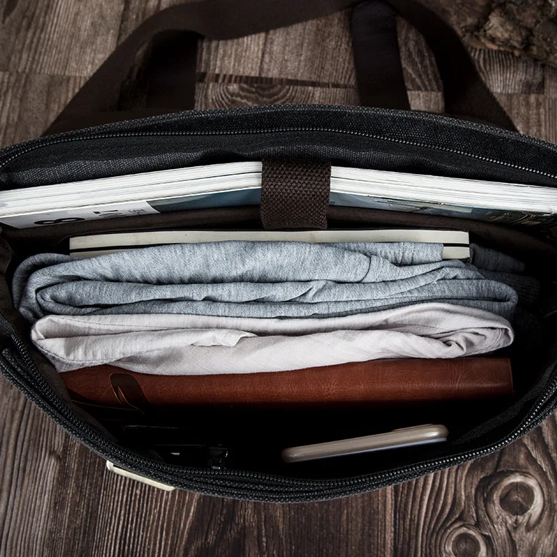 Handbag Canvas Shoulder Bag Crossbody Bag Men's Fashion Trendy Leisure Korean Edition Leisure