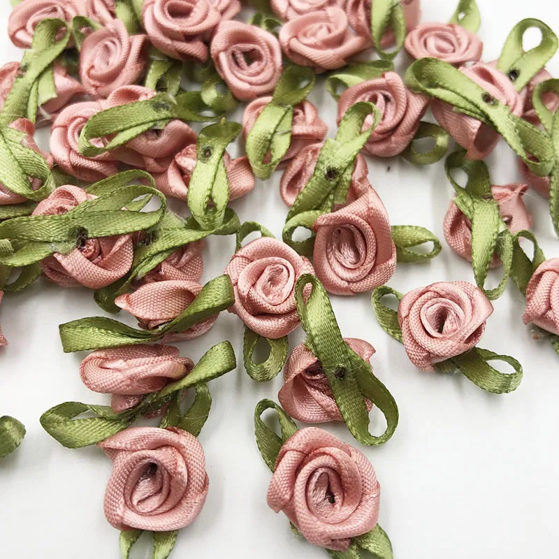 Satin Ribbons Ribbon Decoration Ribbon Supplies Satin Ribbon Sewing Ribbon Satin Ribbon Flowers Bows Rose Sewing Wedding Appliques 100pcs