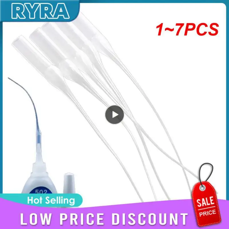 

1~7PCS 7/12cm Glue Micro-Tips Plastic Glue Bottle Glue Extender Precision Applicator For Crafting, Lab Dispensing, Adhesive