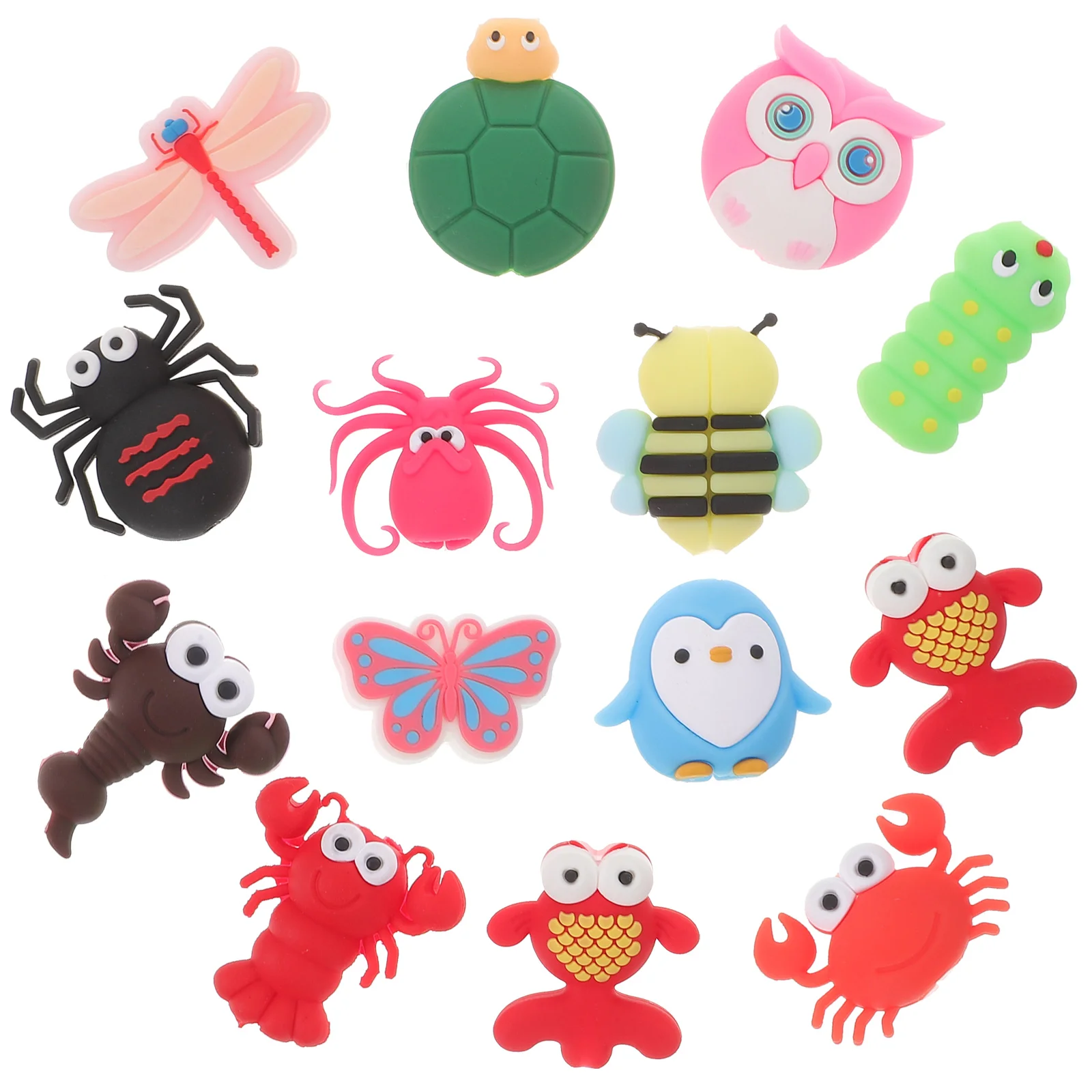 

14Pcs Bite Cable Protector Silicone Cartoon Cable Covers Charging Data USB Cable Covers Spiral Cable Cover