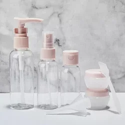 Compact 7 - Piece Travel Bottle Set for Skincare and Toiletries (7PCS)
