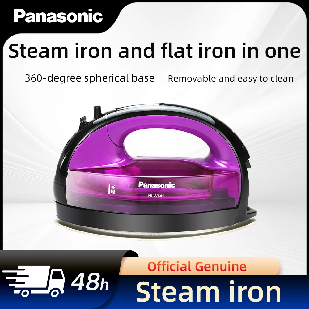 cordless Steam Iron Handheld 3-speed Adjustable Ironing Machine Portable Ceramic Bottom Plate 1300W Fabric Steamer Self-Cleaning 1