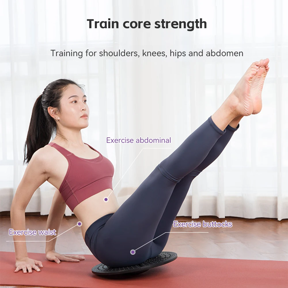 Yoga Balance Board 360 Degree Rotation Disc Round Waist Twisting Exerciser Fitness Balance Board Waist Twisting Disc waist twisting disc