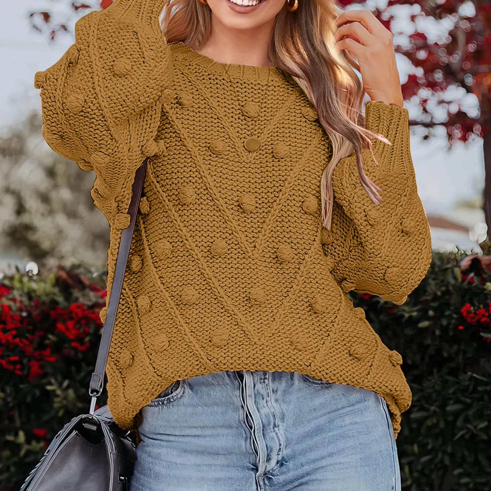 

Women's Knitwear Sweaters Basic Warm Vintage Green Sweater Knitted Oversized Thick Loose White Pullover Jumper for Women 2023