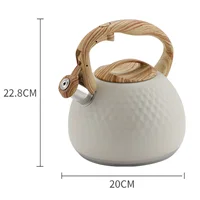 3L Whistling Kettle Anti Scald Handle Cookware Cooktop Teakettle Stainless Stove Teapot Tea Kettle  Outdoor Large Capacity 2