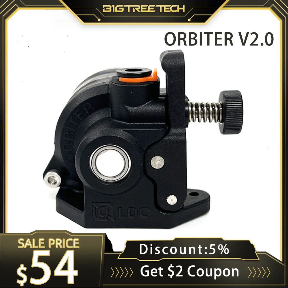 Biqu Orbiter Extrusora com Motor Engrenagem Dupla Direct Drive Voron 2.4 Creality 3d Cr10 Ender3 v2 Pro 3d Printer Parts