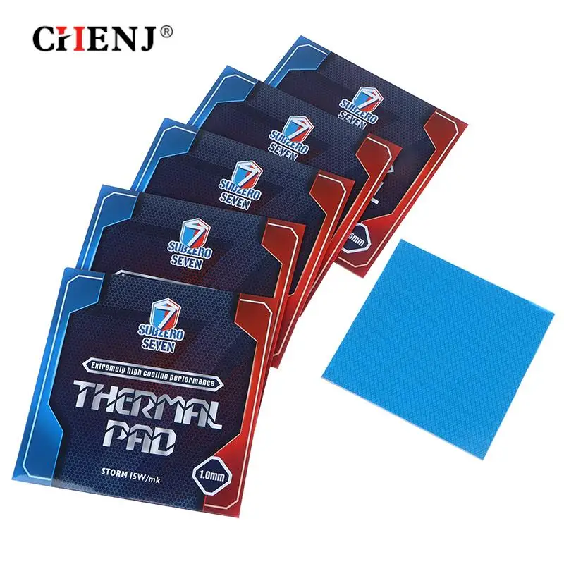 

1pc 12.8W/MK Thermal Pad Non-Conductive GPU Card Water Cooling Thermal Mat For CPU CPU PS4 SSD Thermal Pad Silicone Grease Pad