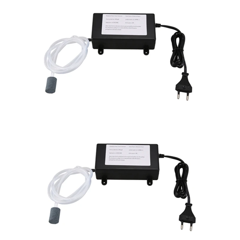 

2 Pcs Ozone Generator Water Air Purifier Cleaner Treatment Fruit Vegetable Fish Tank ,EU Plug