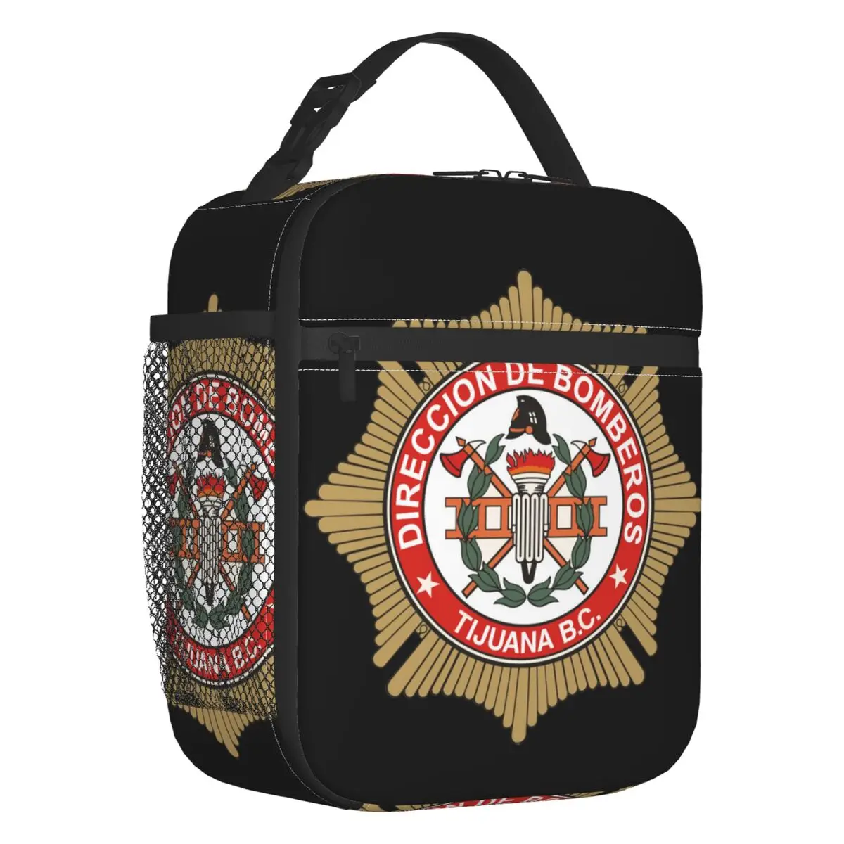 Bomberos Pompiere Insulated Lunch Bags Women Fireman Fire Rescue Resuable Cooler Thermal Food Lunch Box Work School Travel