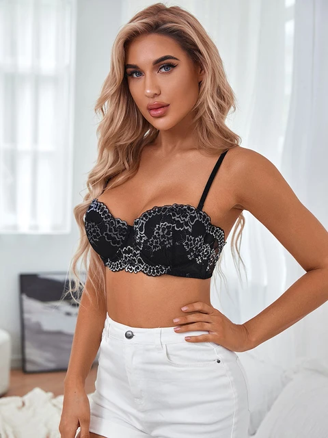 Attractive Design Floral Cropped Top Female Shapewear Women's Underwire Bra  Corset B6106 - AliExpress