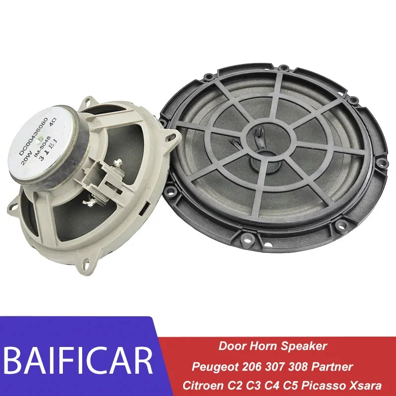 Door Horn Speaker Front Rear Loudspeaker For Peugeot 206 307 308 Partner Citroen C2 C3 C4 C5 Picasso Xsara Baificar Brand