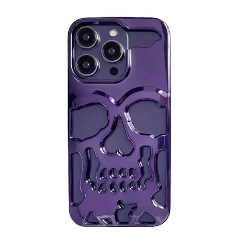 Skull Ghostface Heat Dissipation Halloween Phone Case with Cool Hollow Design