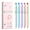 5pcs/set Piloting Morandi Colour Gel Pens Soft Touch Quick Dry Smooth 0.5mm Gel Ink Pen For School Student Writing Stationery 4