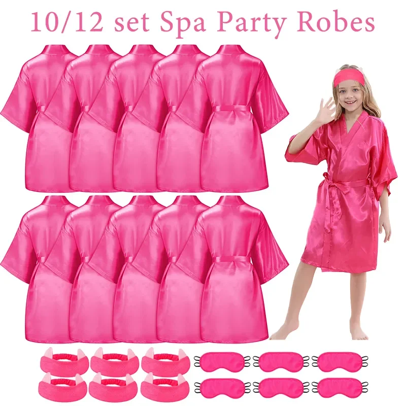 Spa Party Favors Robes Kimono Robes 10/12/15/18 Sets party toys toy gift filler