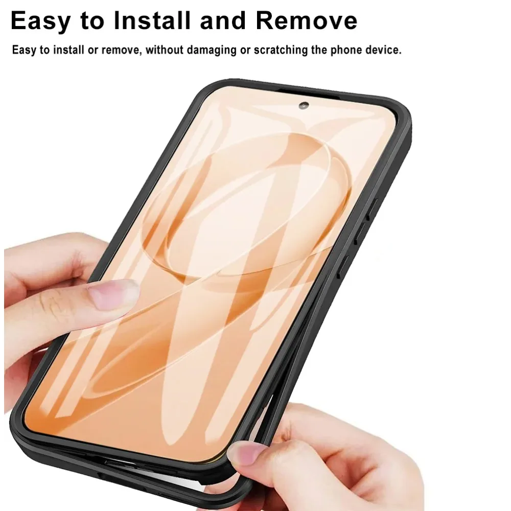 360° Full Body Protection Clear Silicone Shockproof Case with Screen Protector