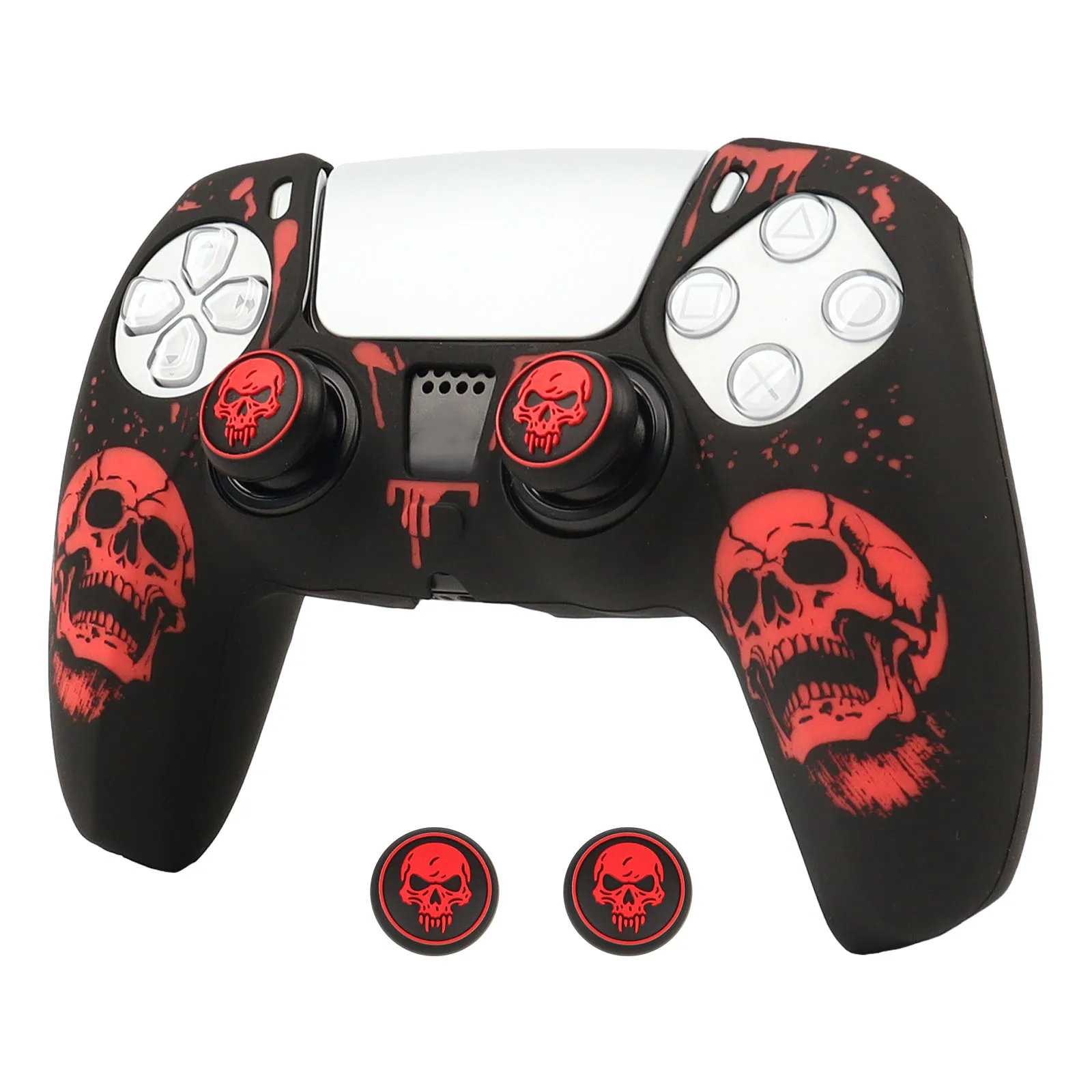 Enhanced Grip Silicone Controller Cover with Laser Engraving & Thumb Grips
