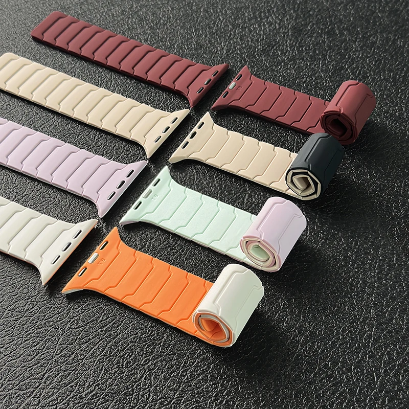 Magnetic Silicone Link Loop Bracelet