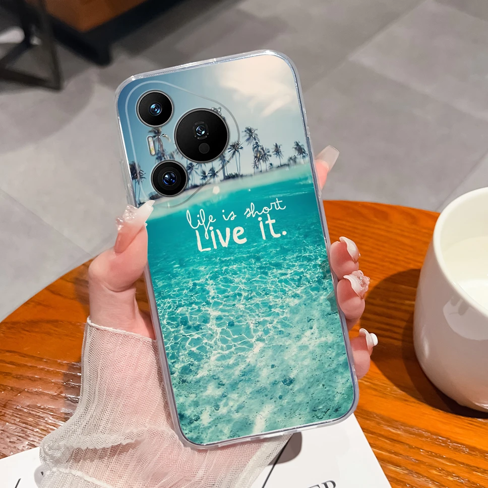 Transparent Cute Flower Phone Case - Soft TPU Silicone Shockproof Protective Cover