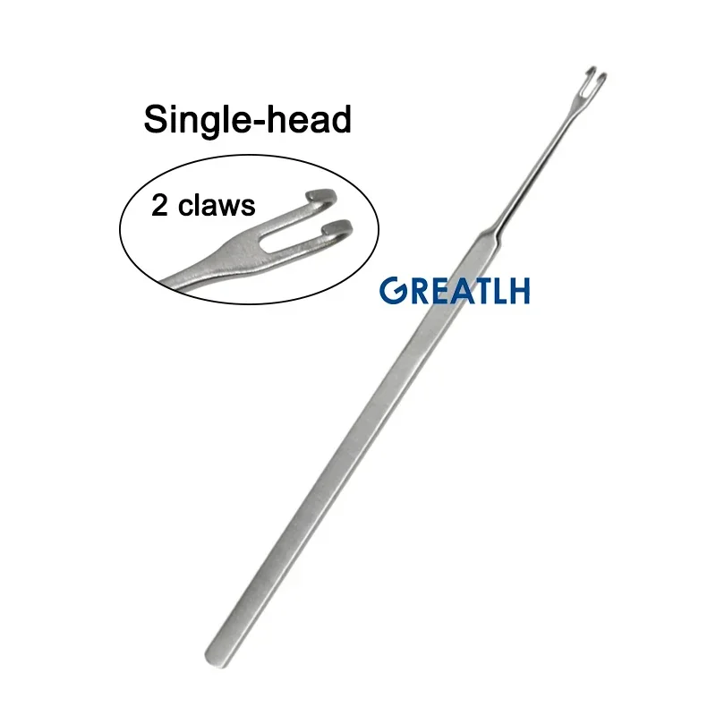 GREATLH Ophthalmic Tool Eyelid Bag Retractor Ophthalmology Pulling Hooks Skin Retractor Plastic Surgery Tool ophthalmic surgical instruments