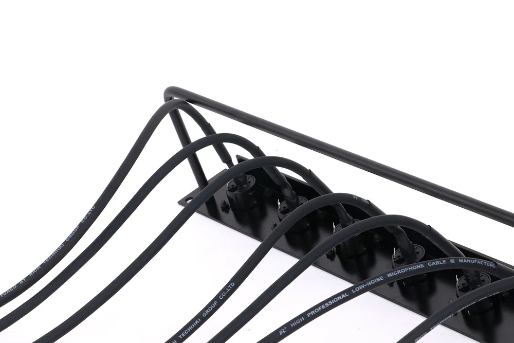 1 Stück kunden spezifisches 8-Wege-1u-Gehäuse xlr Audio-Jumper-Rack, 8-Loch-Panel-Halterung 3-polige xlr-Buchse Audio-abgeschirmtes kabel freies Schweißen – Detail 10