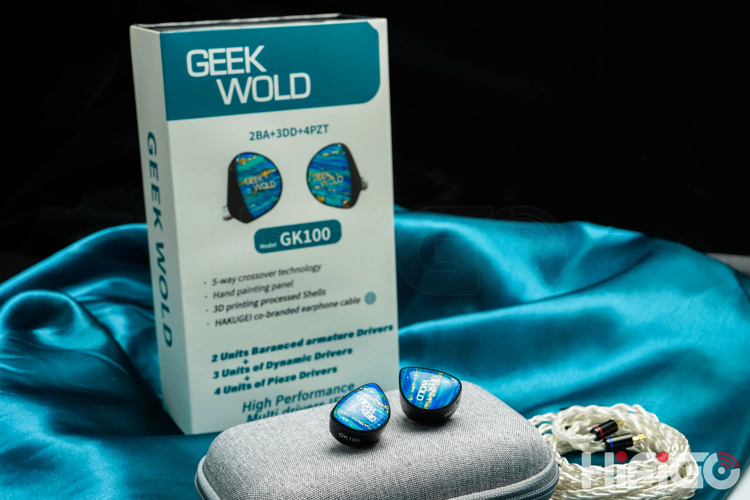 Geek Wold GK100 2BA+3DD+4PZT Hybrid Drivers In-ear Monitor