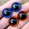 20pcs/lot 3D Laser Safety Eyes For Crochet Amigurumi Toys Glitter Packs Knitting Doll Eyes For Plush Toy Accessories 1