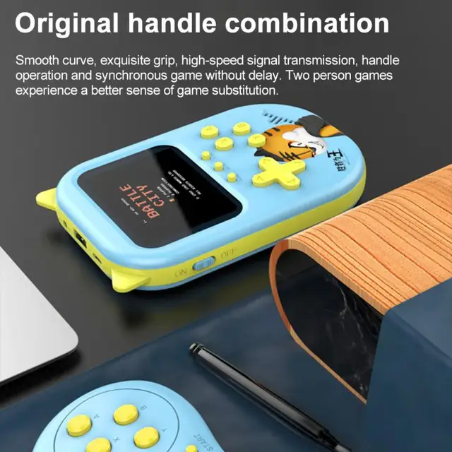 3.5 Inch Screen Game Console 500 In 1 Games Handheld Game Player Portable Retro Nostalgic Cat Ear Video Gaming Console  Kid Gift 1