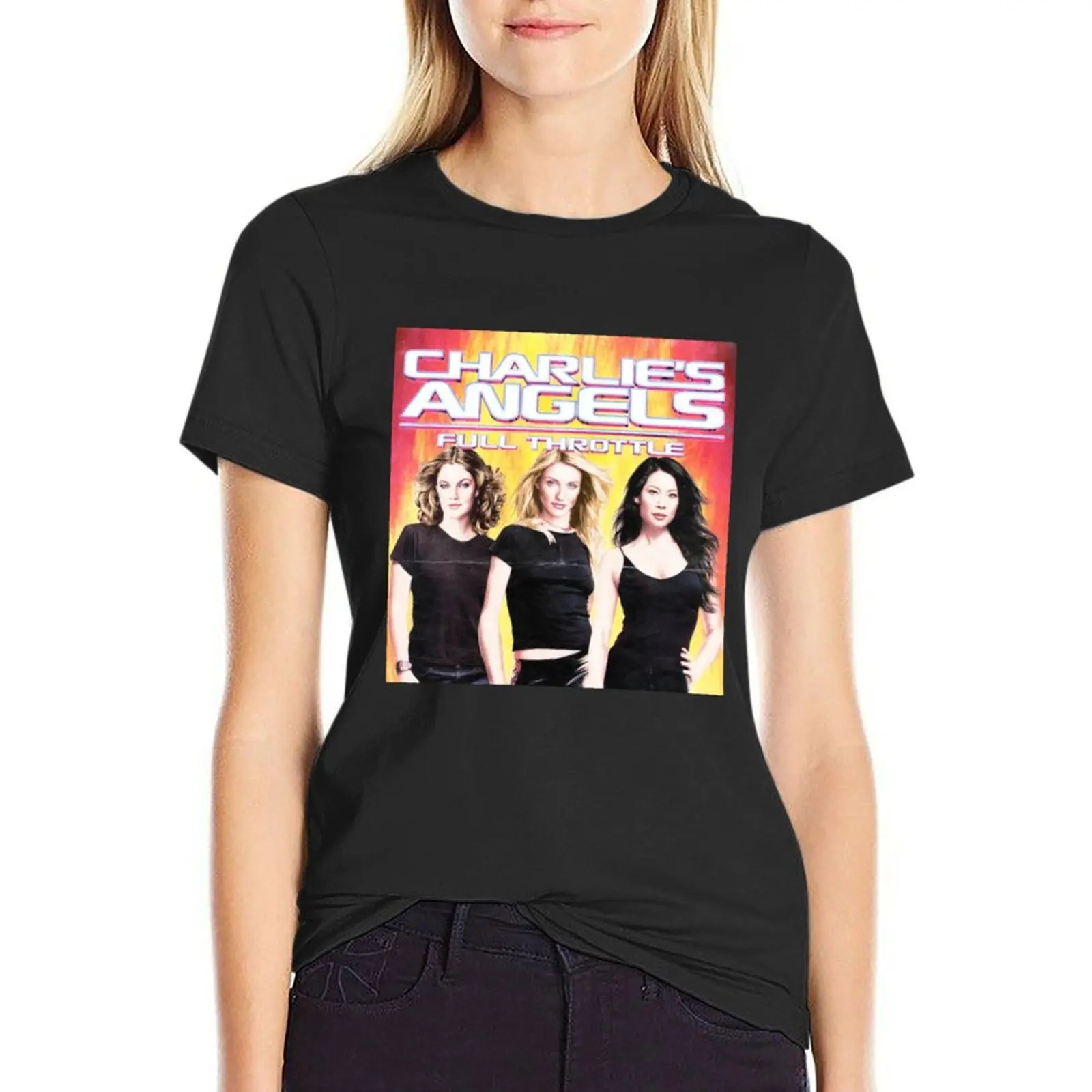 

Charlie Angels 2 T-Shirt Blouse oversized black t shirts for Women