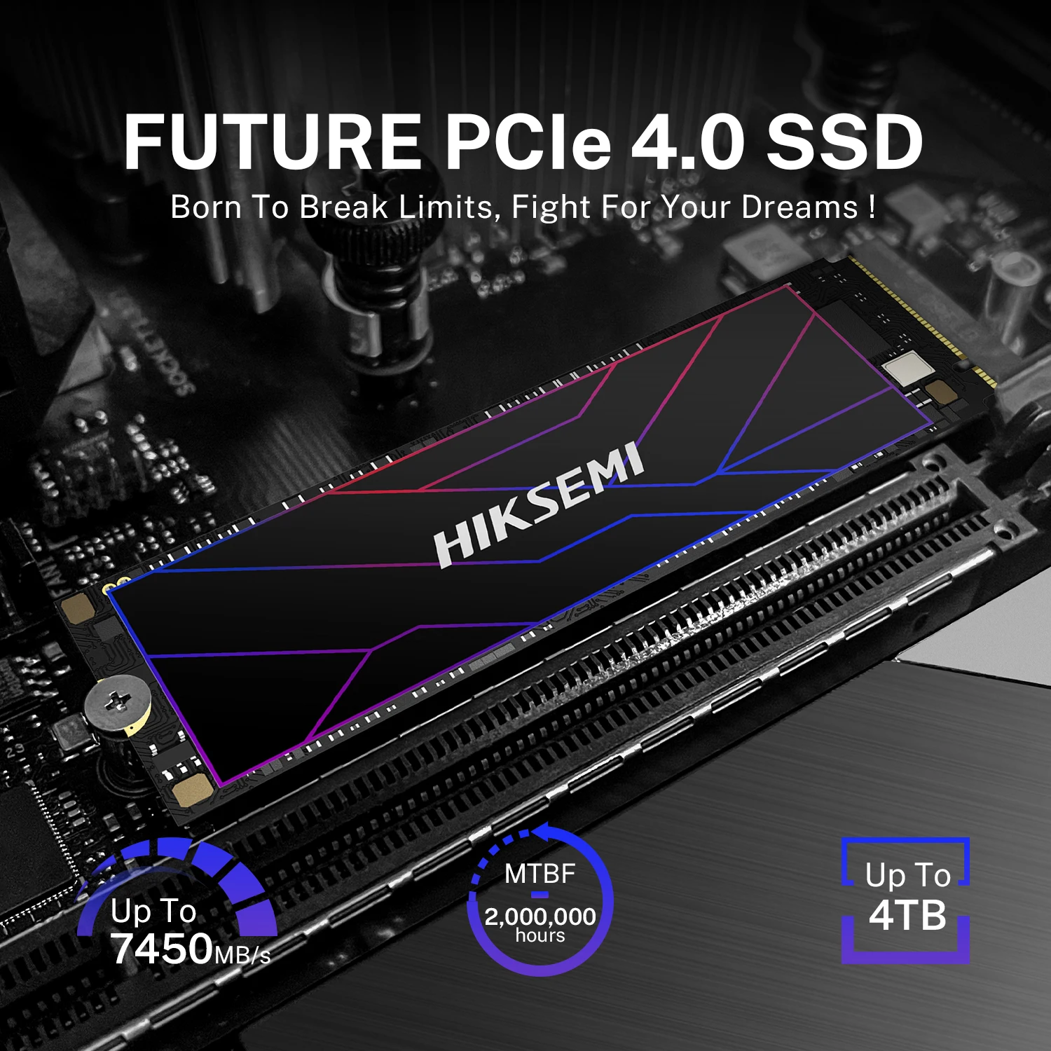 HIKSEMI-FUTUREX内蔵SSD,m.2 2280,3d tlc,pcie gen4x4,m2 nvme,1