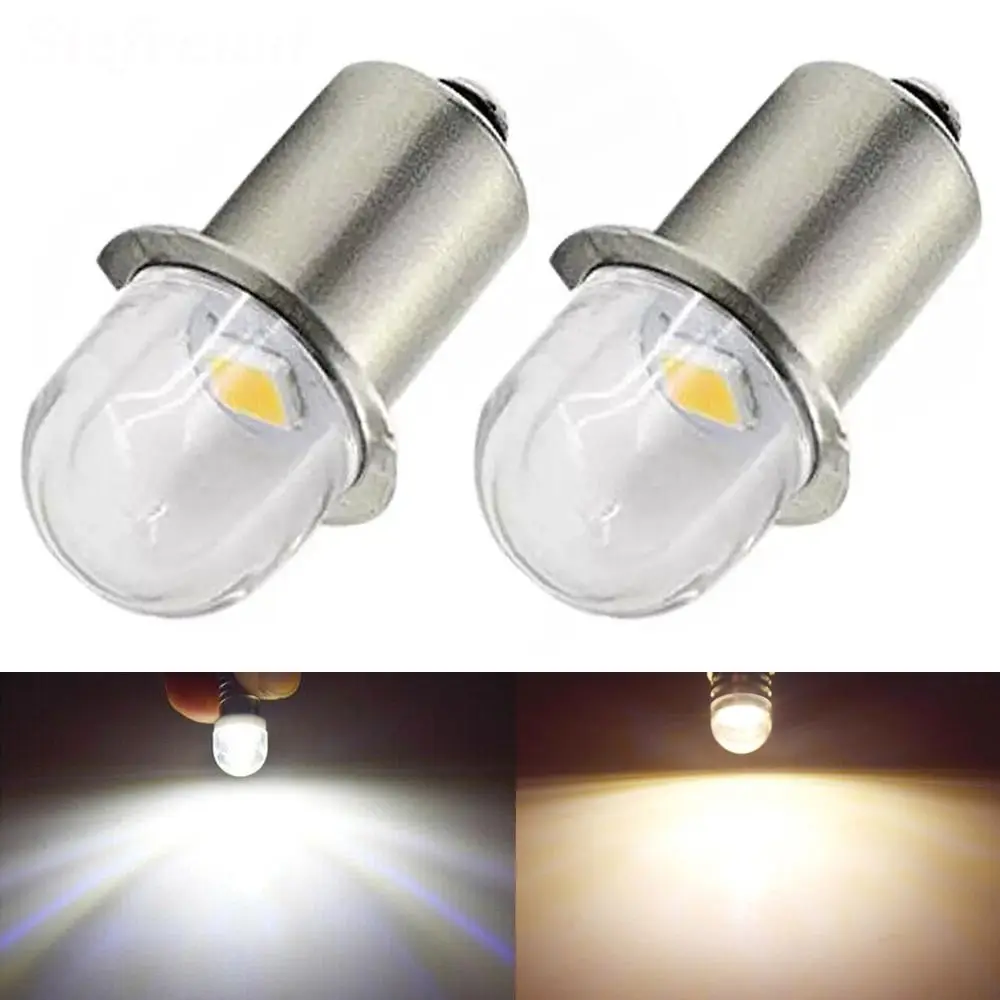 

5Pcs 2835 Chip LED Miniature Lamp Warm White Color 3V/4.5V/6V/12V Flashlight Replacement Bulb P13.5S DC Torches Work Light