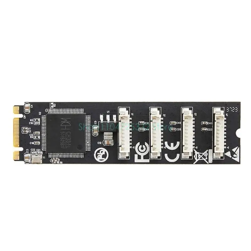 M.2 B+M 키에서 4 포트 RS232 시리얼 카드 4 포트 컨트롤러 RS232 산업