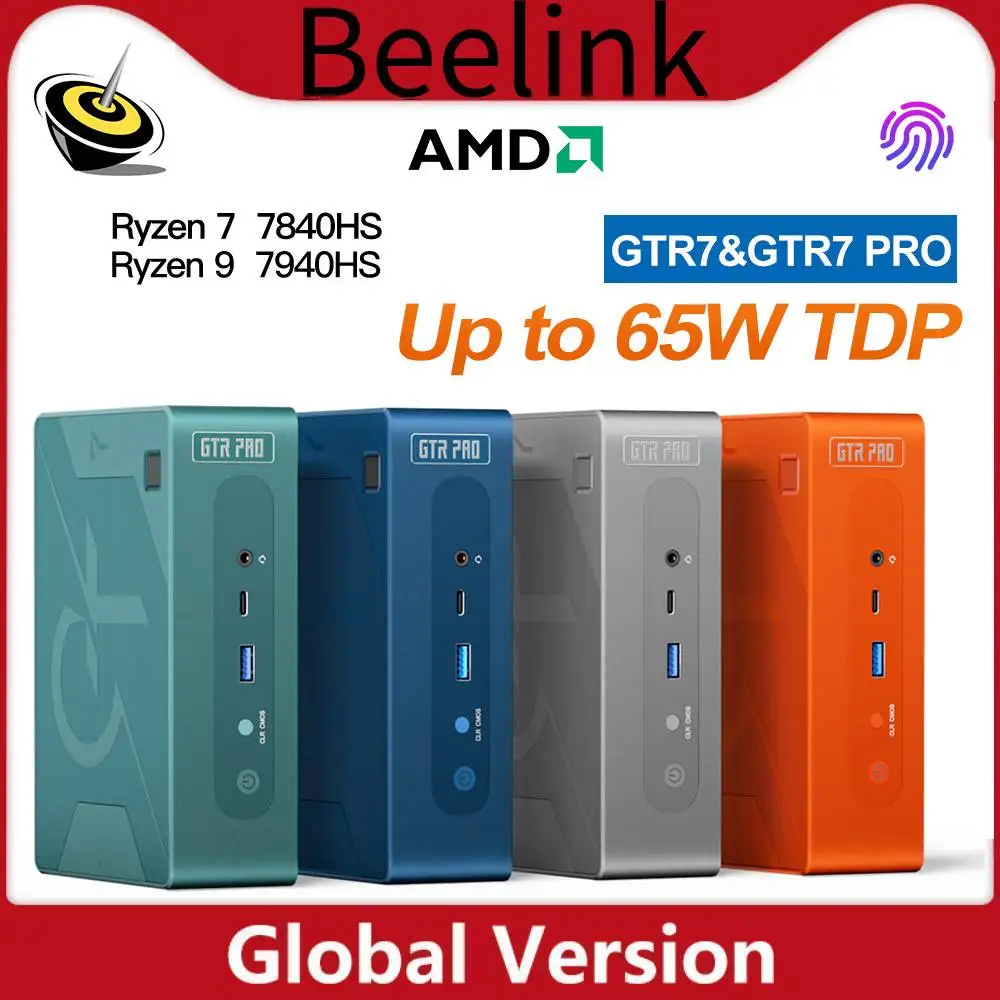 Beelink GTR7 Pro Gaming Mini PC Ryzen 9 7940HS Up to 65W TDP Support  Overclocked Ryzen7 7840HS GTR7 Desktop Mini Computer - AliExpress