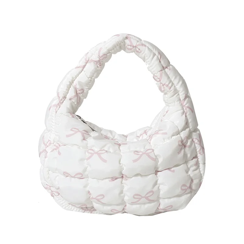 Women Quilted Tote Bag Lightweight Puffer Handbag Fashion Bubble Purse Clutch Bag