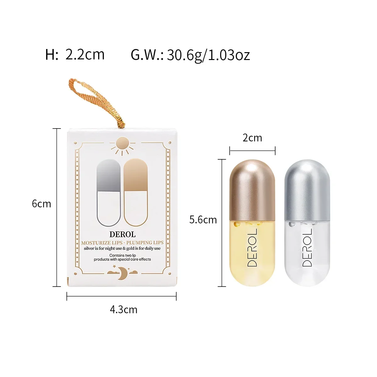 Ginger Extract Peppermint Lip Plumper Day Night Repair Moisturizing Lip Makeup