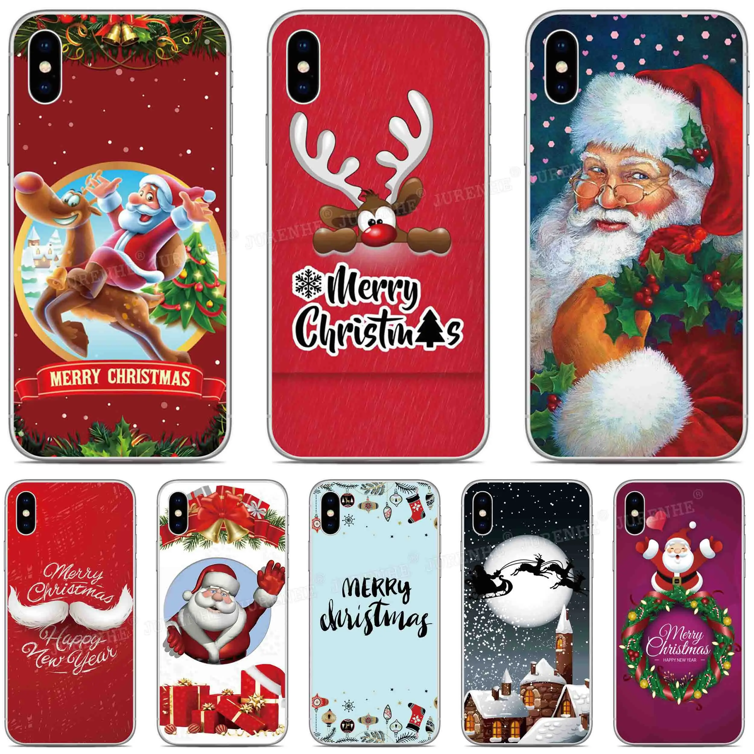 Merry Christmas Cover Per Tcl 30 Se 40 Xl 10 Lite 20 Pro R 20B 30E 403 306 305 405 406 408 303 Ion X 30Z A3 20S 10L Plus Case