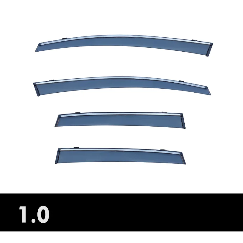 For HONDA FIT Jazz 2008-2013 Accessories Side Window Visors Car Rain Shield Deflectors Awning Trim Cover Window Rain Guards