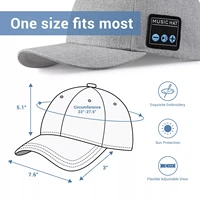 2023 New Wireless Bluetooth Music Duck Tongue Hat with Amplifier Sound Sun Hat Outdoor Sports Wireless Bluetooth Headphone Hat 3