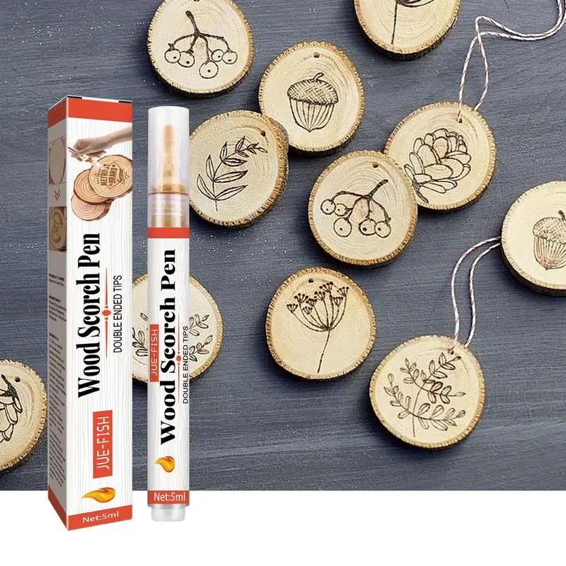 5Ml Quick Creative Wood Burning Pen Torch Paste Set Pennarelli A Penna Per Scorch Per Pittura Su Legno Fai Da Te Adatta A Artisti E Principianti