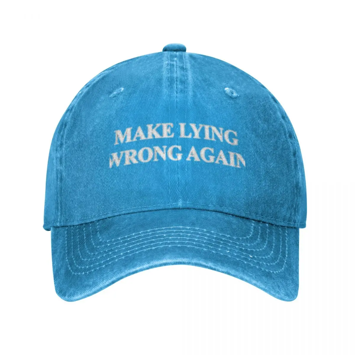

Make lying wrong again Baseball Cap Vintage Funny Hat Hat Man Women'S