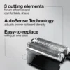 52B Braun Series 5 Replacement Head Foil /Cutter For 5020, 5020s, 5030, 5030s, 5040, 5040s, 5050, 5050cc, 5070, 5070cc, 5090 6