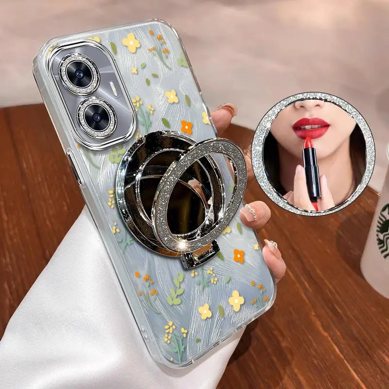 Lovely Flower Bracelet Holder Phone Case Cover