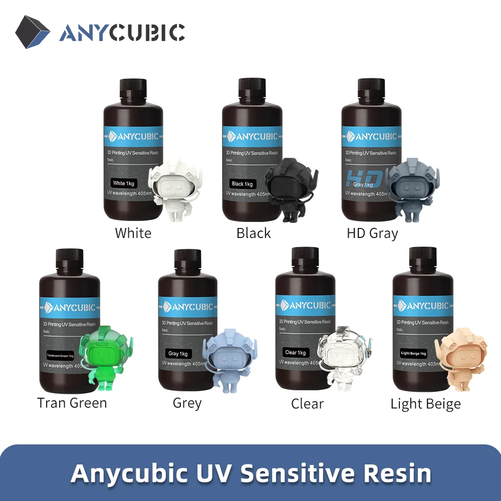 ANYCUBIC 405nm UV Resin For Photon 3D Printer Photon Mono X Printing Material LCD UV Sensitive Normal 1kg Liquid