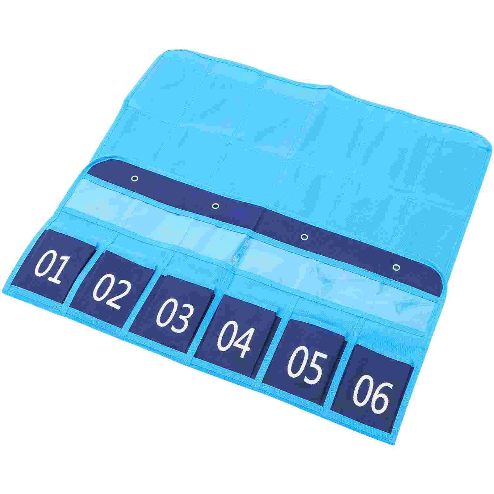 

Classroom Mobile Phone Bag Wall Hanging Pocket Chart Organizer Pouch Calculator