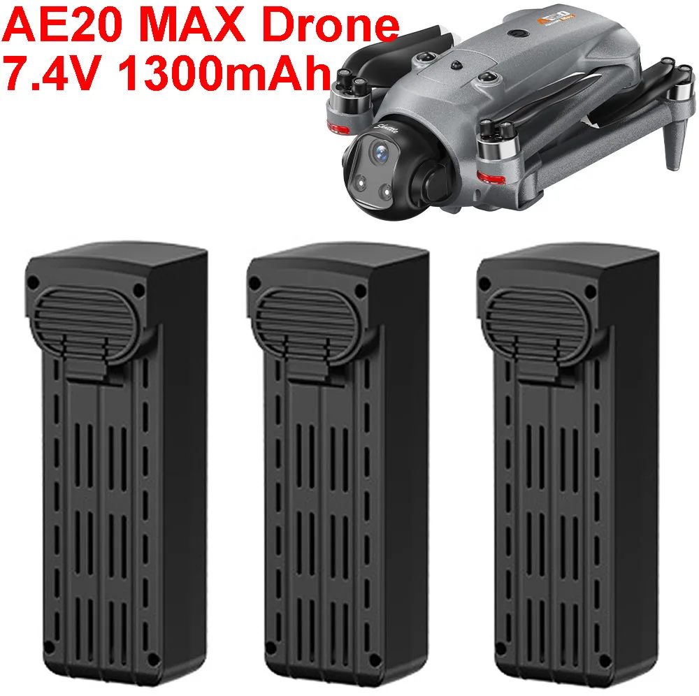 แบตเตอรี่โดรน AE20Max 7.4V 1300mAh ใช้งานได้ยาวนาน 22 นาที