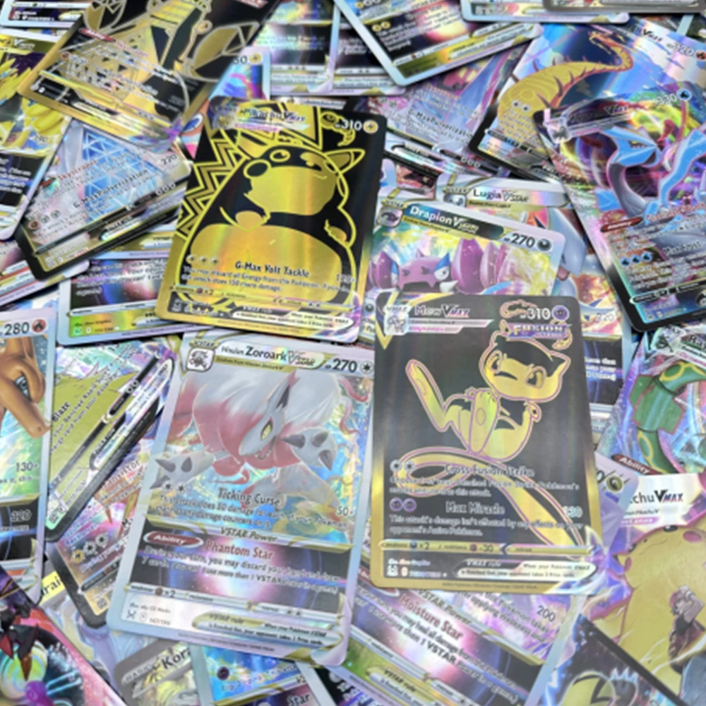 11-55 PCS Pokemon Diamond Shiny Card PVC GX VMAX VSTAR Pikachu Arceus Anime  Rare Collectible Battle Card English Holographic