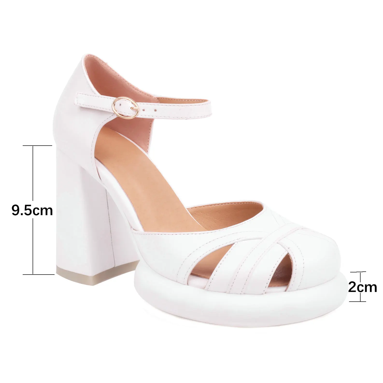 Women's Comfy Sandals Super Block High Heels Summer Gladiator Shoes 2024 For Wide Feet Platform Chunky Closed Toe Footwear