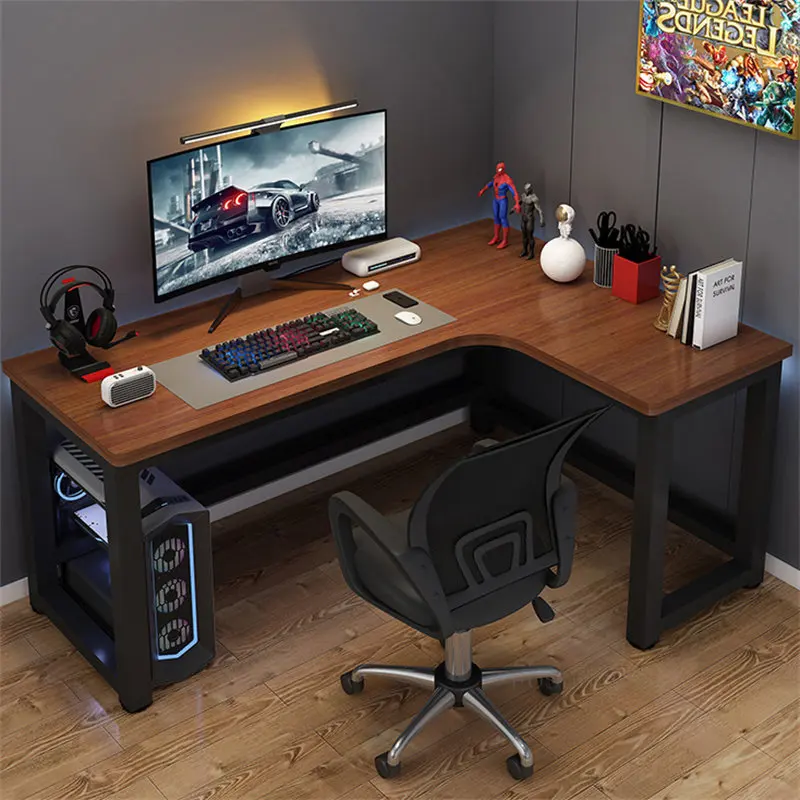 Bureau d'Angle avec Étagère pour Étudiant, Table d'Étude spatirée, Planche  à Trous, Bureau d'Ordinateur - AliExpress